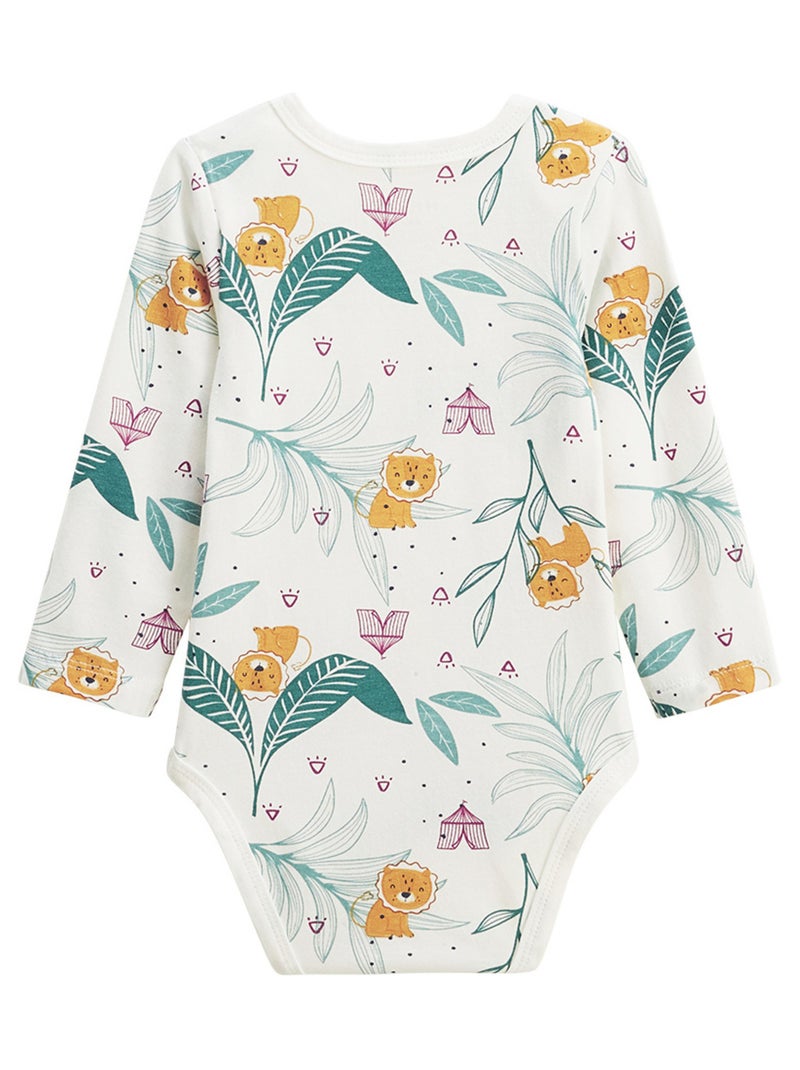 Set van 2 babyrompertjes met lange mouwen charly Camel - Kiabi