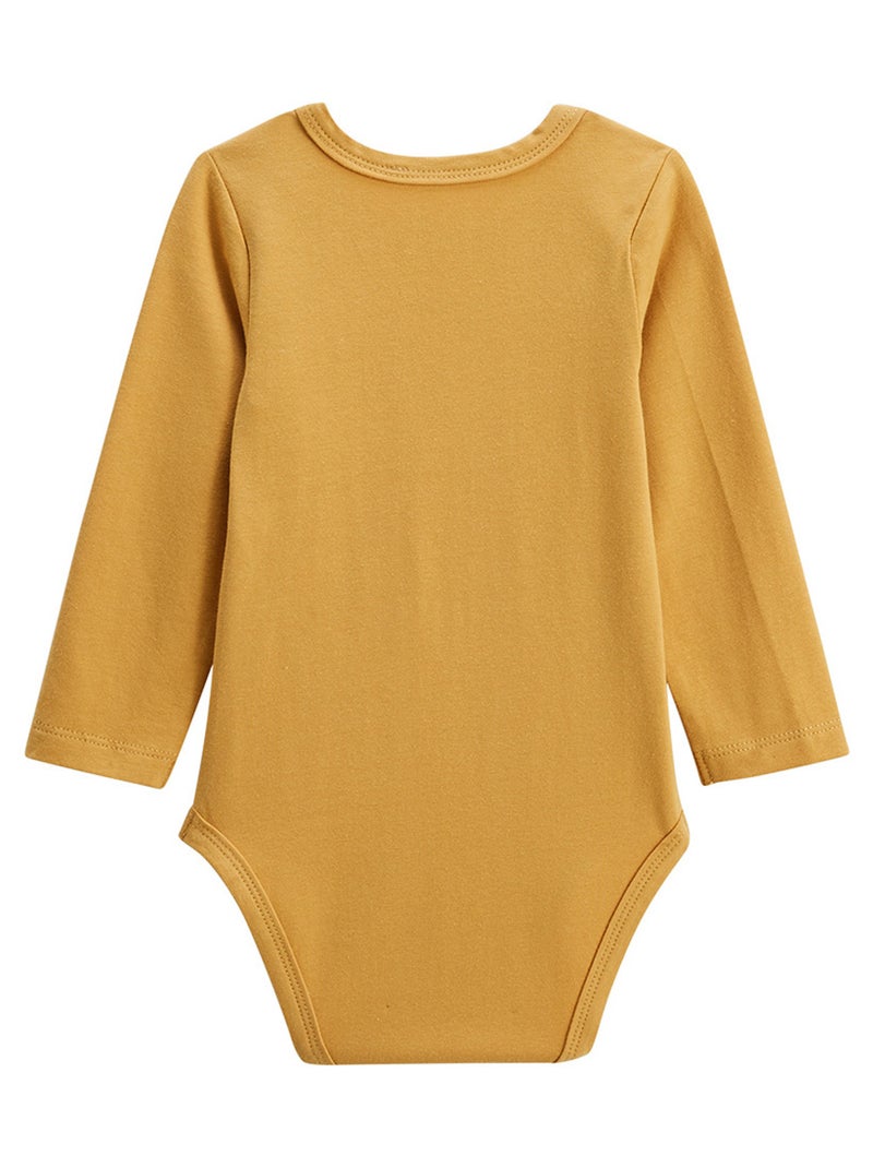 Set van 2 babyrompertjes met lange mouwen charly Camel - Kiabi