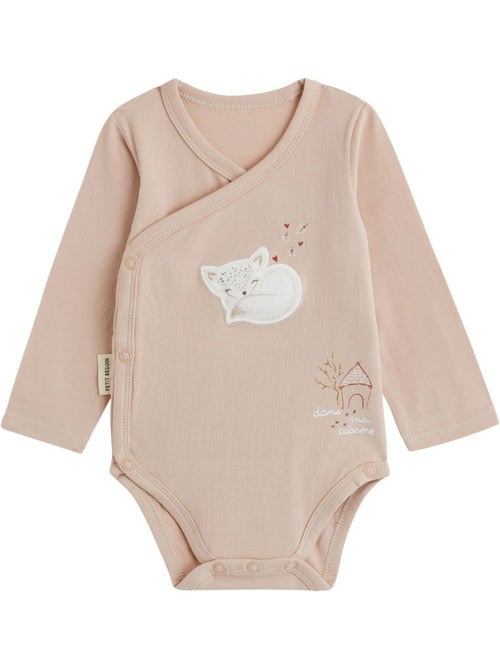 Set van 2 babyrompertjes met lange mouwen en een opening aan de voorkant die je kunt overslaan. - Kiabi Set van 2 babyrompertjes met lange mouwen en een opening aan de voorkant die je kunt overslaan. - Kiabi