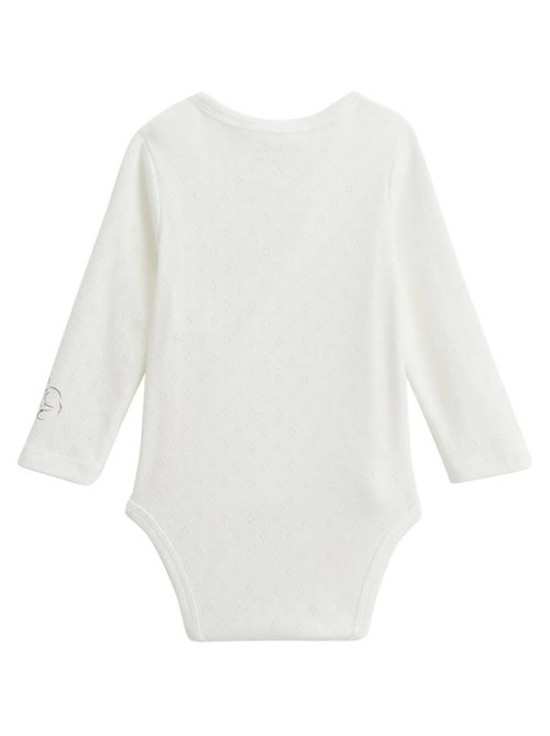 Set van 2 babyrompertjes met lange mouwen en een overslagopening van Miss Chatchatchat - Kiabi