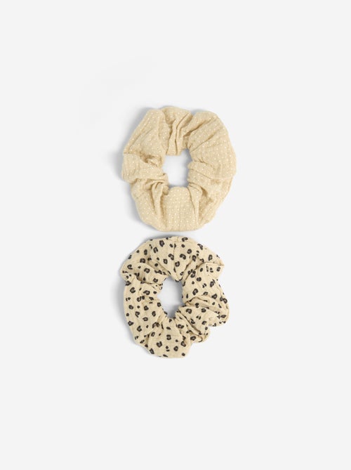 Set van 2 bedrukte scrunchies - Kiabi