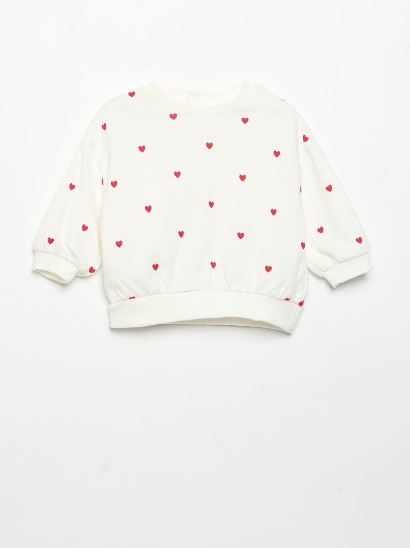 Set van 2 bedrukte sweatshirts Wit - Kiabi