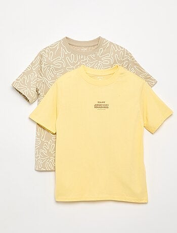 Set van 2 bedrukte T-shirts met korte mouwen
