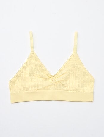 Set van 2 beha's van ribtricot