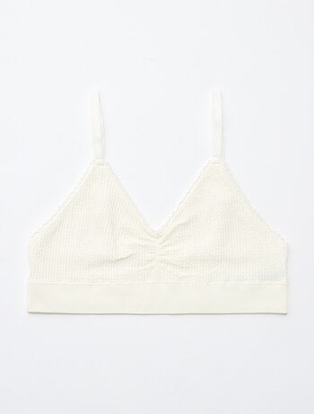 Set van 2 beha's van ribtricot
