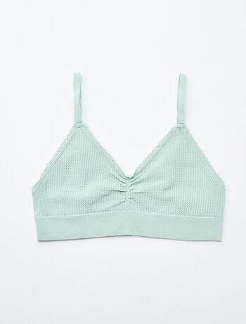 Set van 2 beha's van ribtricot
