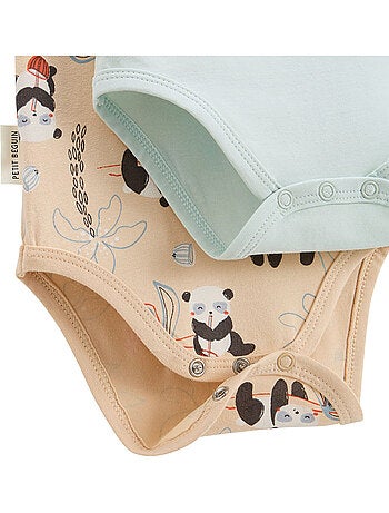 Set van 2 bento babyrompertjes met korte mouwen
