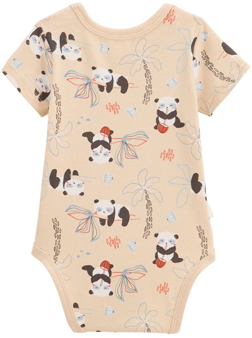 Set van 2 bento babyrompertjes met korte mouwen - Kiabi Set van 2 bento babyrompertjes met korte mouwen - Kiabi
