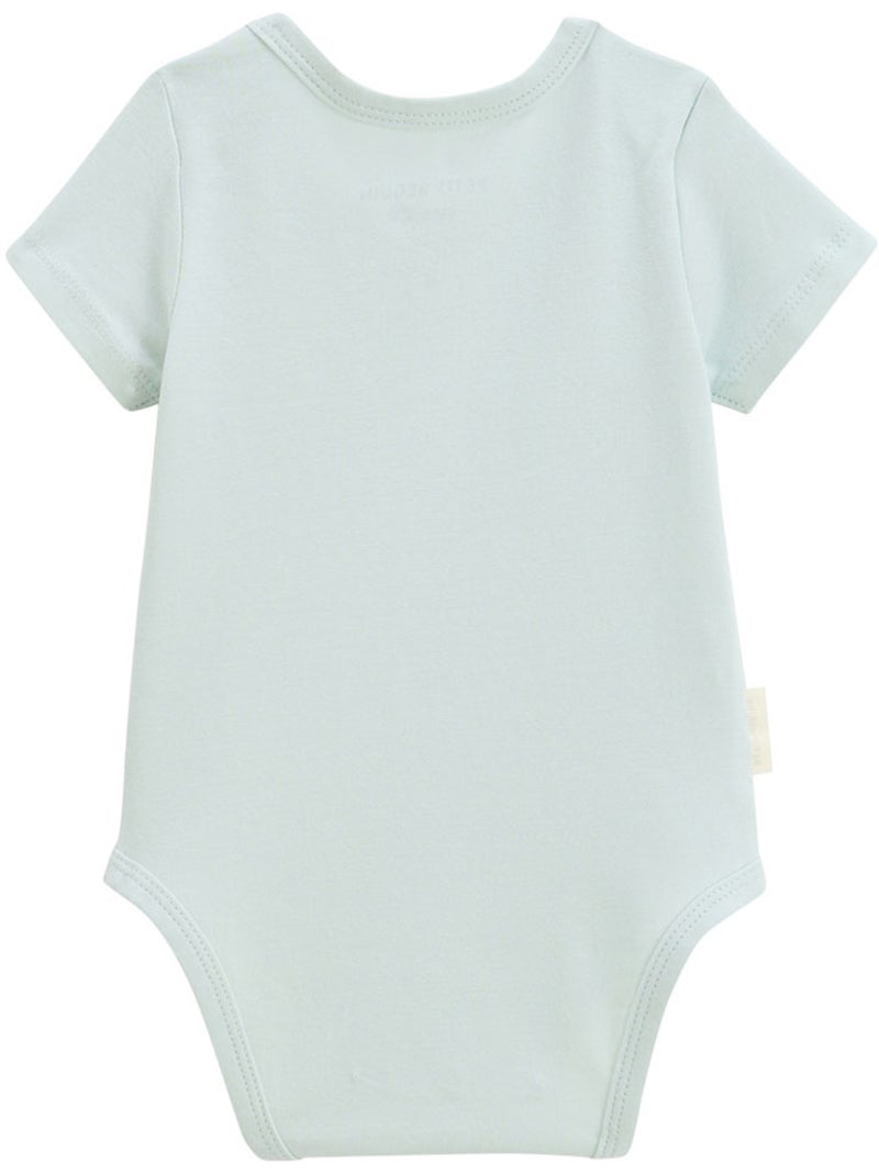 Set van 2 bento babyrompertjes met korte mouwen Groen - Kiabi