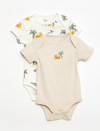 Set van 2 bodies met korte mouwen 'Disney' 'Marie'