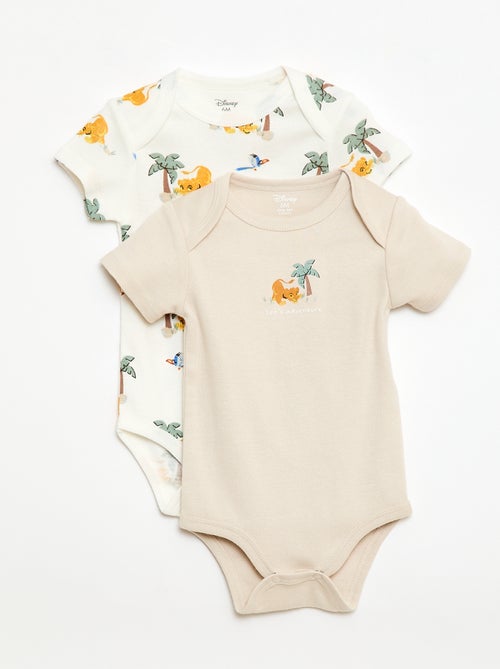Set van 2 bodies met korte mouwen 'Disney' 'Simba' - Kiabi