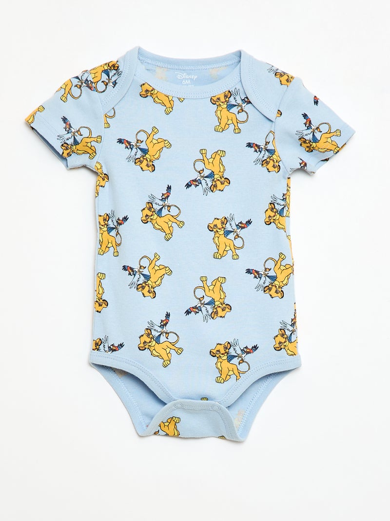 Set van 2 bodies met korte mouwen 'Disney' 'Simba' Wit - Kiabi
