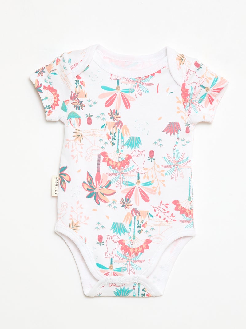 Set van 2 bodies met korte mouwen Rood - Kiabi