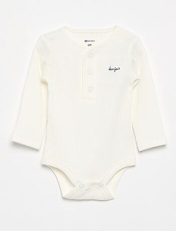 Set van 2 bodies van ribtricot