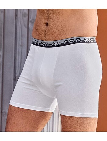 Set van 2 tweekleurige boxershorts met stretch - ATLAS FOR MEN
