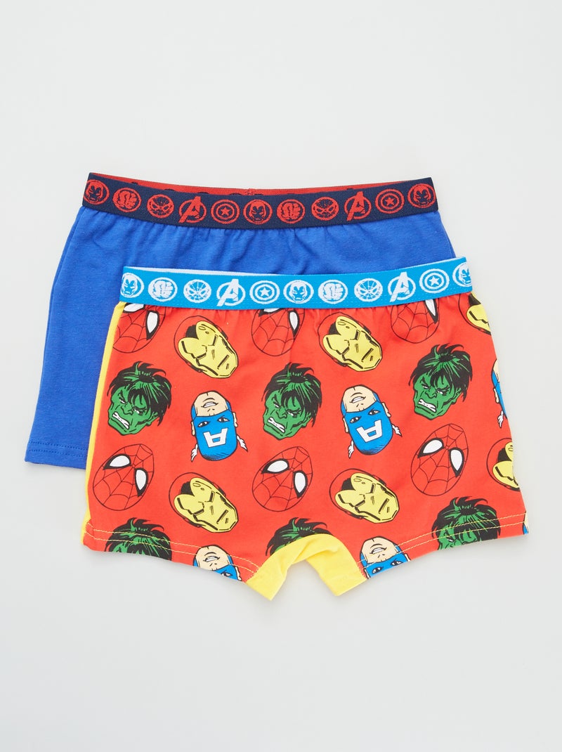 Set van 2 boxershorts 'Avengers' GEEL - Kiabi