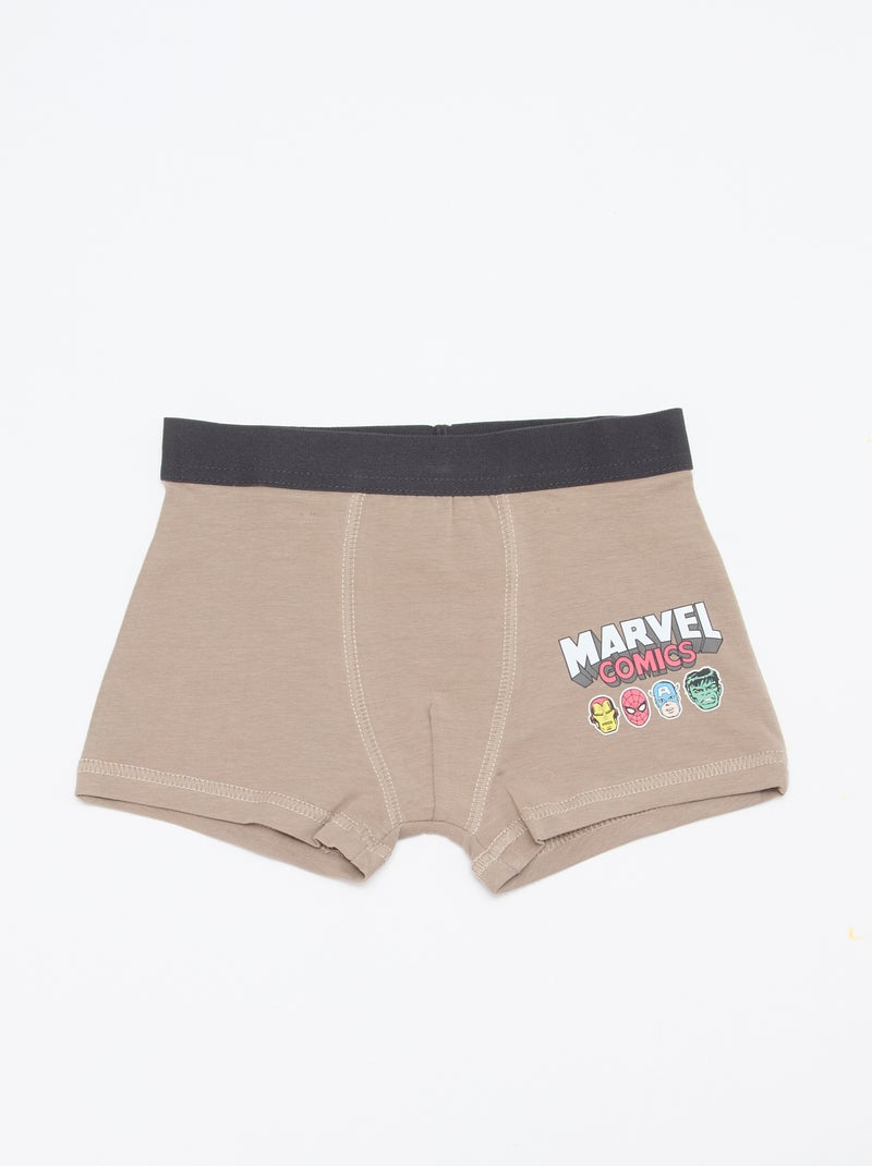 Set van 2 boxershorts 'Marvel' Biege - Kiabi
