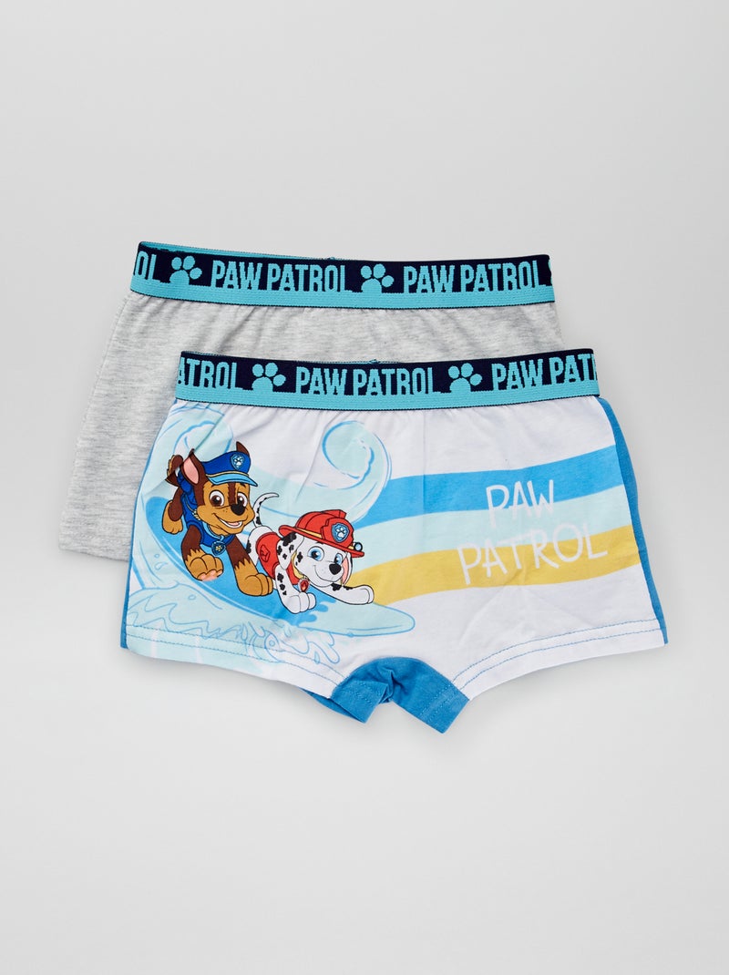 Set van 2 boxershorts 'PAW Patrol' grijs / blauw - Kiabi