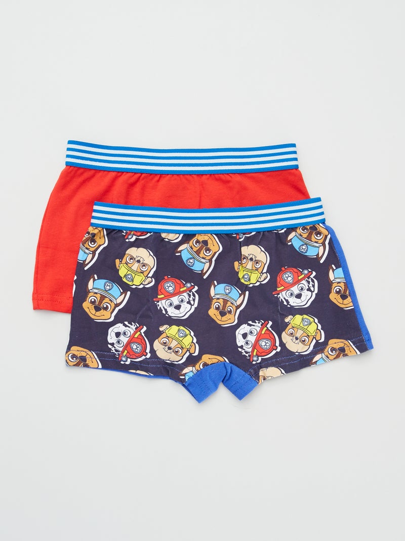 Set van 2 boxershorts 'PAW Patrol' rood / blauw - Kiabi