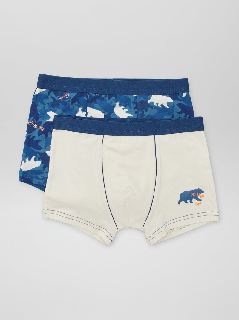 Set van 2 boxershorts 'Petit Béguin' BLAUW - Kiabi