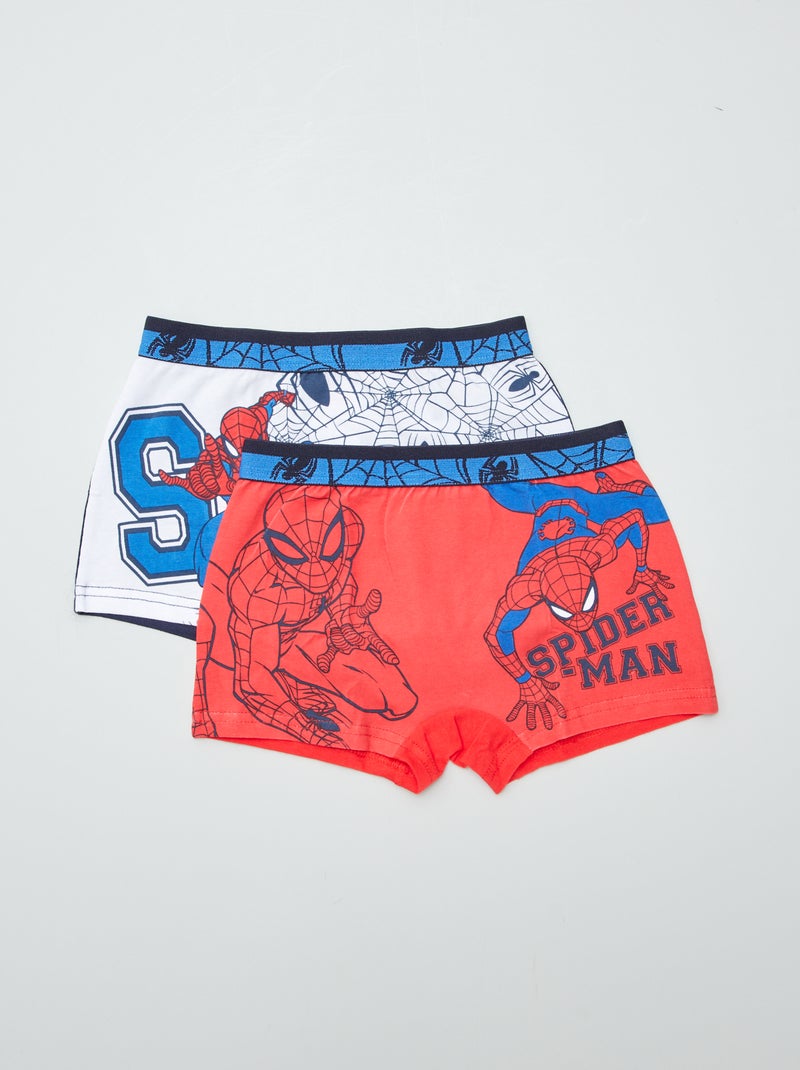 Set van 2 boxershorts 'Spider-Man' 'Marvel' WIT - Kiabi