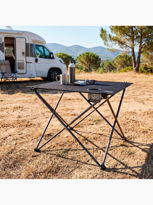 Set van 2 campingstoelen 48x47x82 cm met strepen en een opklapbare tafel 61x50x51 cm - Kiabi Set van 2 campingstoelen 48x47x82 cm met strepen en een opklapbare tafel 61x50x51 cm - Kiabi