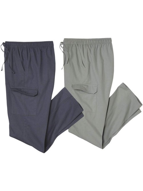 Set van 2 cargobroeken - ATLAS FOR MEN - Kiabi