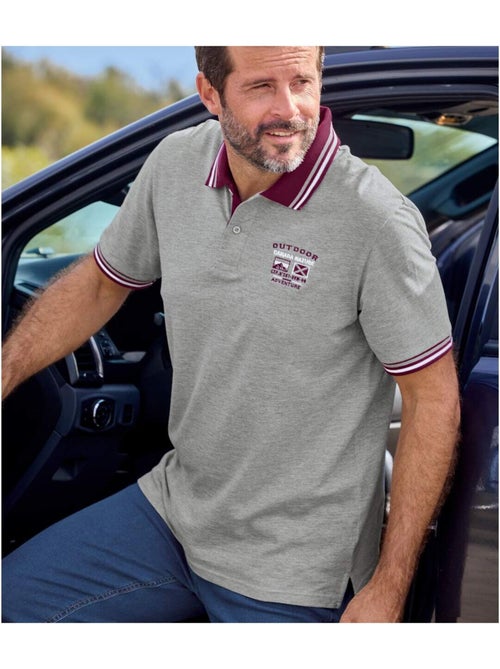 Set van 2 casual polo’s van piquéstof - ATLAS FOR MEN - Kiabi