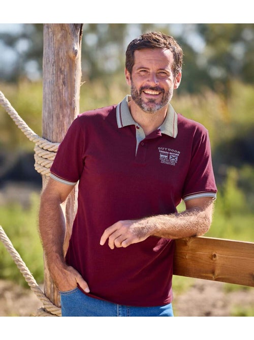 Set van 2 casual polo’s van piquéstof - ATLAS FOR MEN - Kiabi