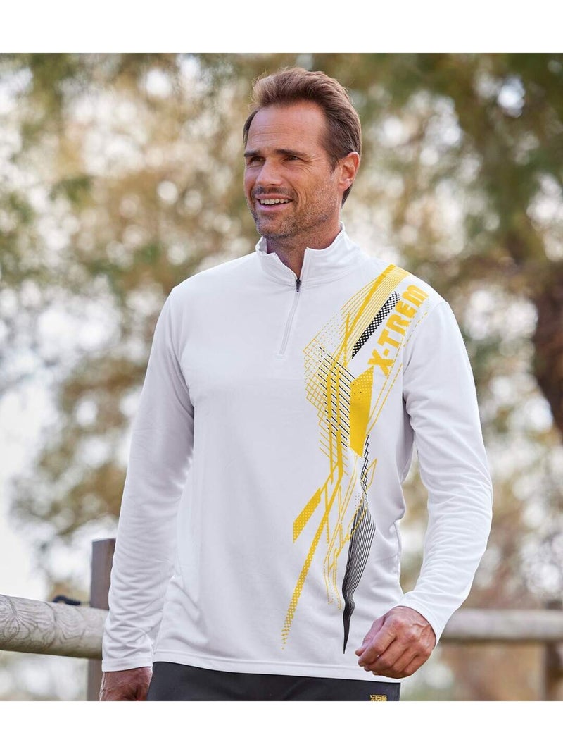 Set van 2 Cold Winter dunne sweaters - ATLAS FOR MEN Wit Zwart - Kiabi