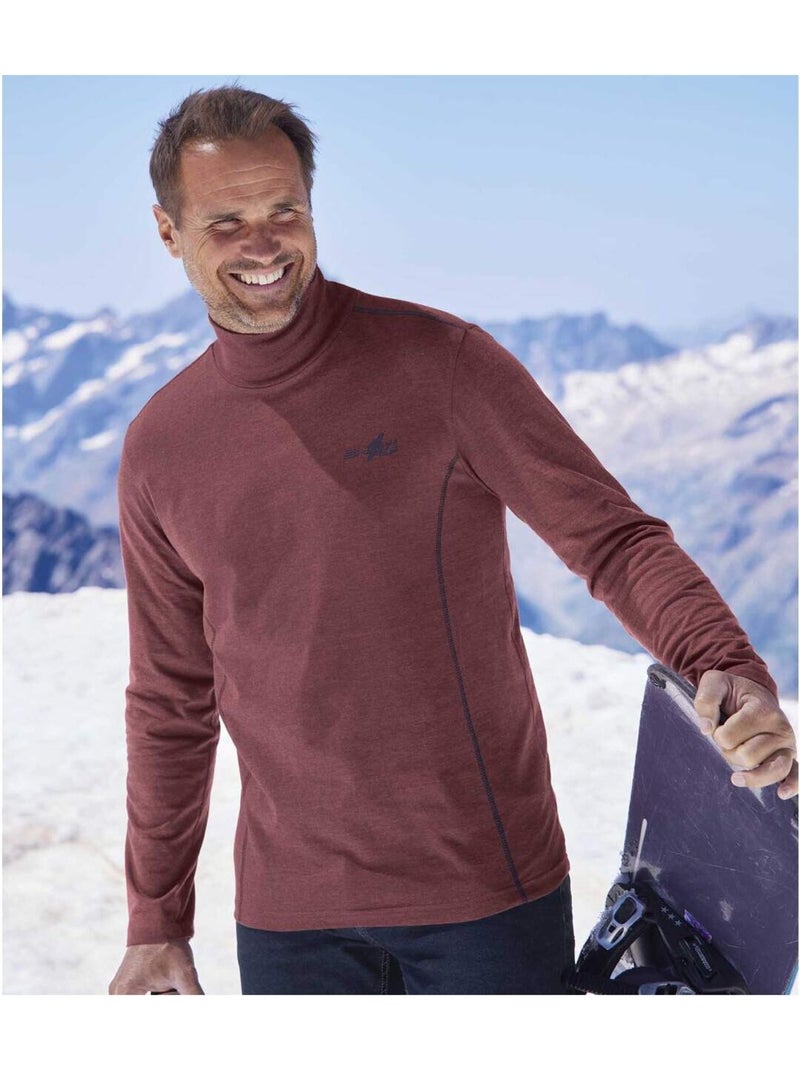 Set van 2 coltruien Snow    - ATLAS FOR MEN Wit Bordeaux - Kiabi