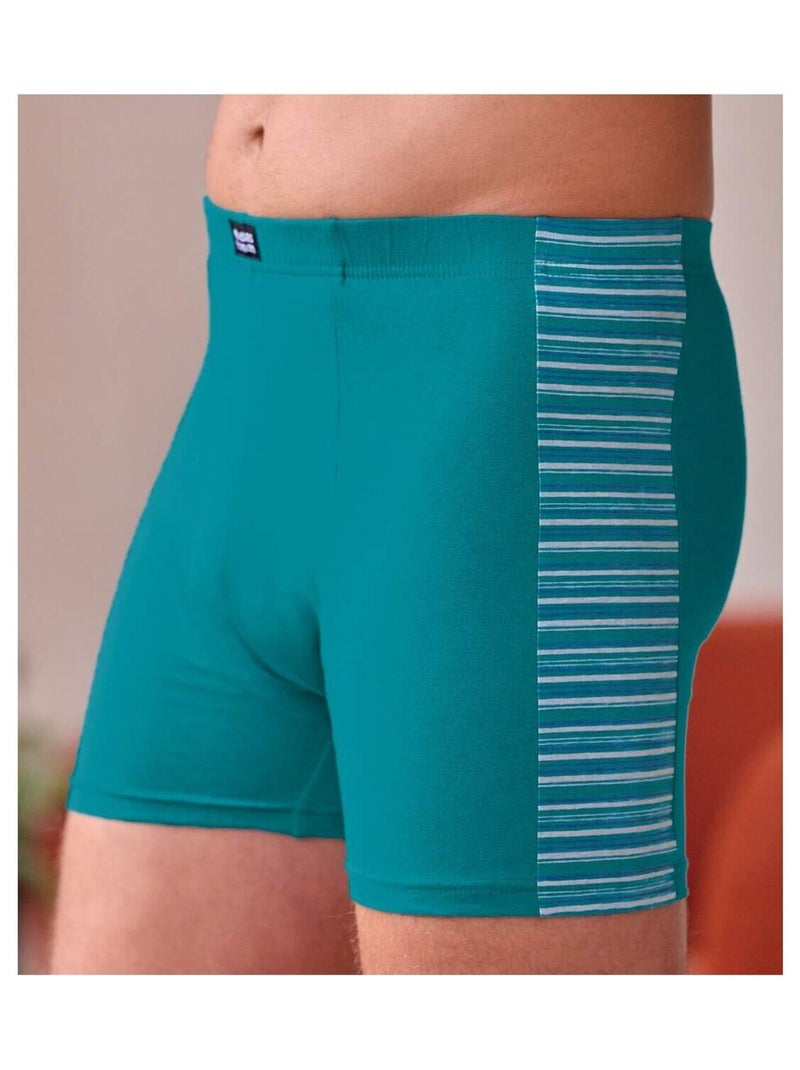 Set van 2 comfortabele stretchboxershorts - ATLAS FOR MEN Blauwgrijs - Kiabi