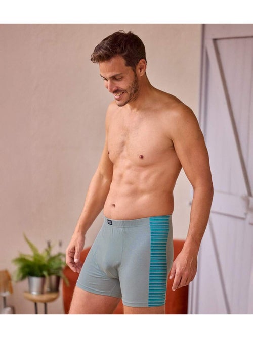 Set van 2 comfortabele stretchboxershorts - ATLAS FOR MEN - Kiabi Set van 2 comfortabele stretchboxershorts - ATLAS FOR MEN - Kiabi