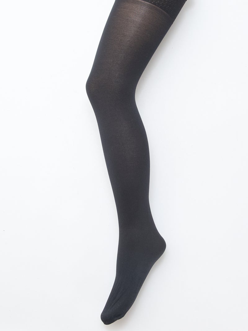 Set van 2 corrigerende panty's zwart - Kiabi