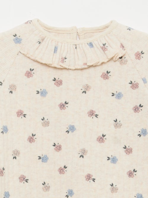 Set van 2-delige pluizige tricot - babykleding - Kiabi