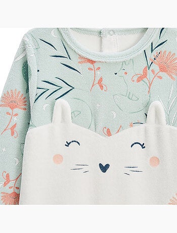 Set van 2 dina velours babypyjama's