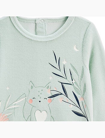 Set van 2 dina velours babypyjama's