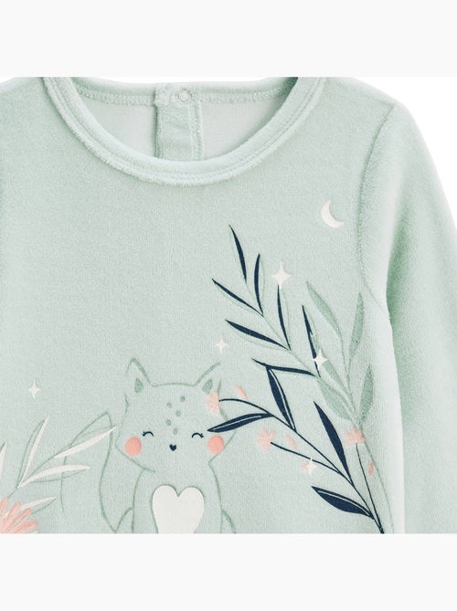 Set van 2 Dina velours babypyjama's - Kiabi