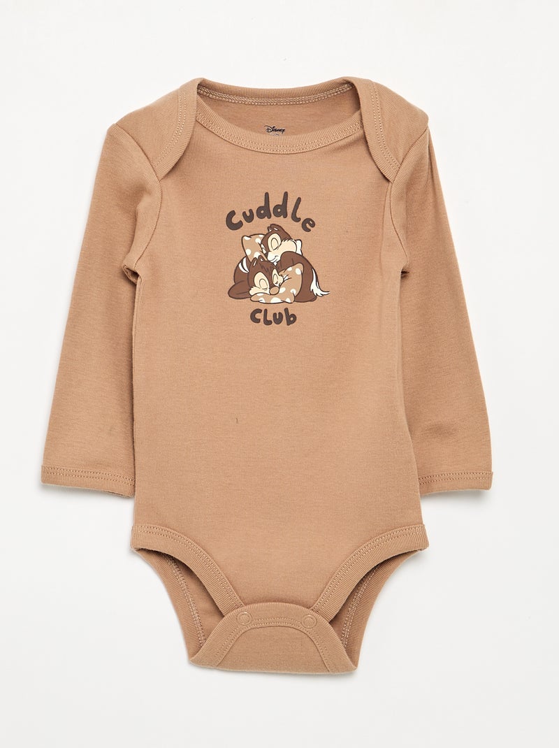 Set van 2 Disney "Knabbel en Babbel" bodies Biege - Kiabi