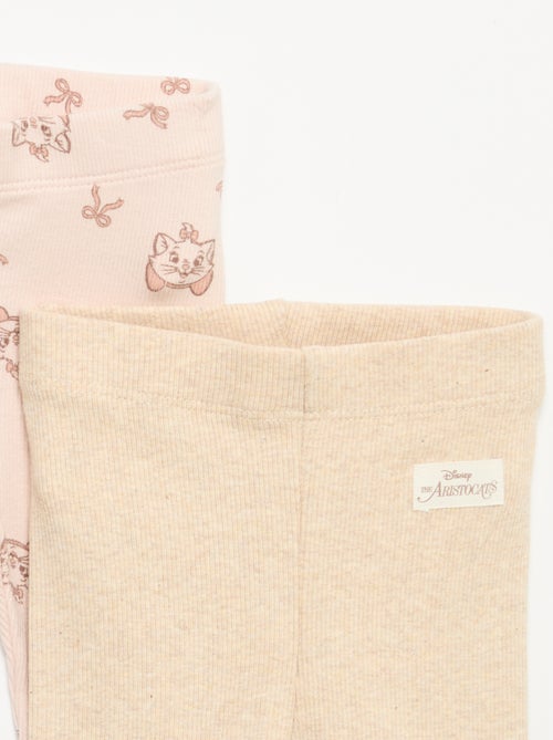 Set van 2 'Disney' leggings van geribd jerseytricot - Kiabi