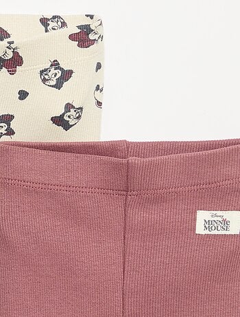 Set van 2 'Disney' leggings van geribde stof