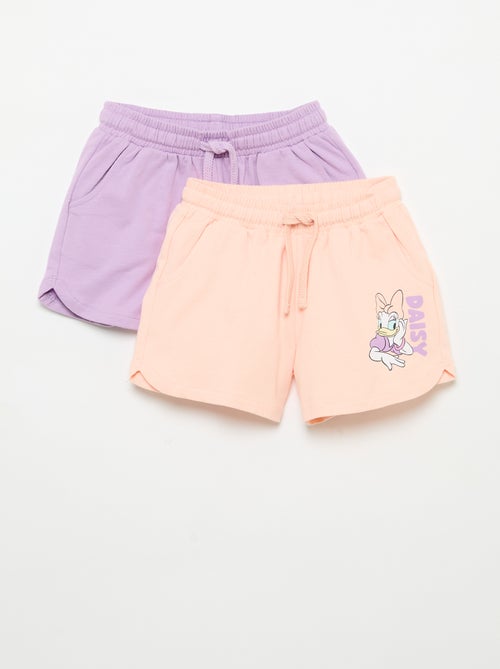 Set van 2 'Disney' shorts van ongeborsteld molton - Kiabi