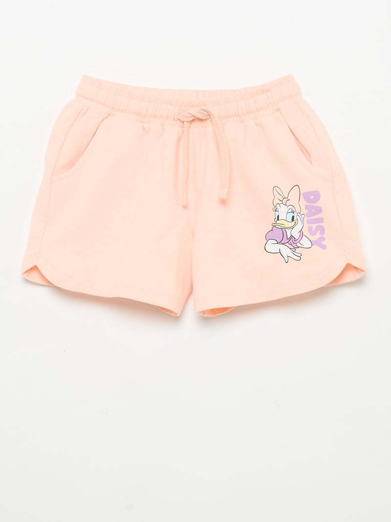 Set van 2 'Disney' shorts van ongeborsteld molton Paars - Kiabi