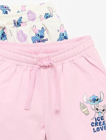 Set van 2 'Disney' shorts van ongeborsteld molton
