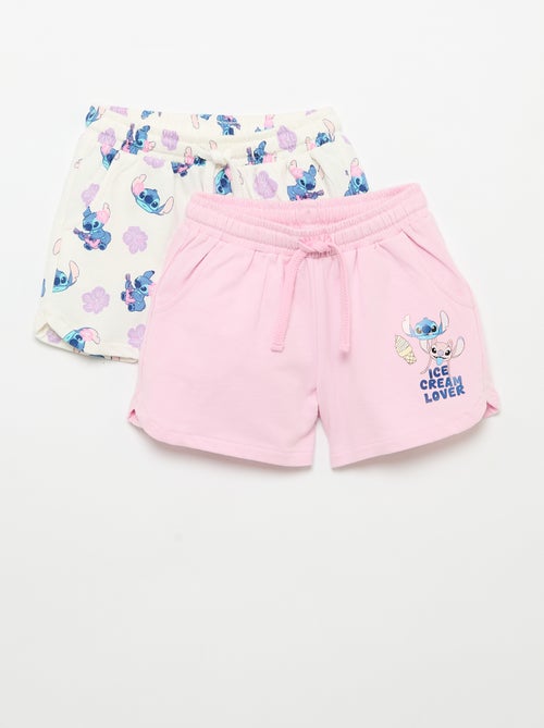 Set van 2 'Disney' shorts van ongeborsteld molton - Kiabi