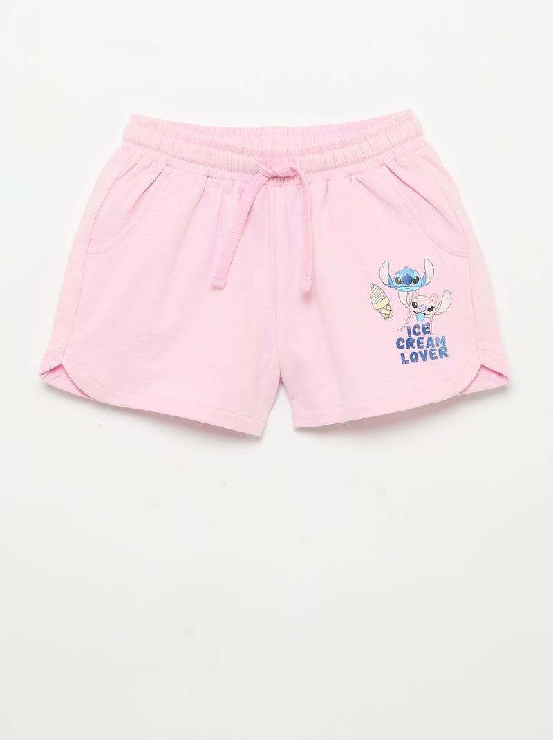 Set van 2 'Disney' shorts van ongeborsteld molton Rose - Kiabi