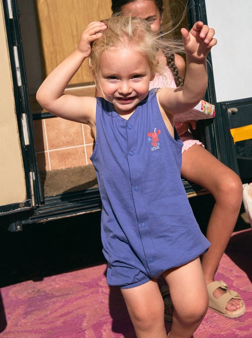 Set van 2 dunne slaappakken met drukknoopsluiting - Kiabi