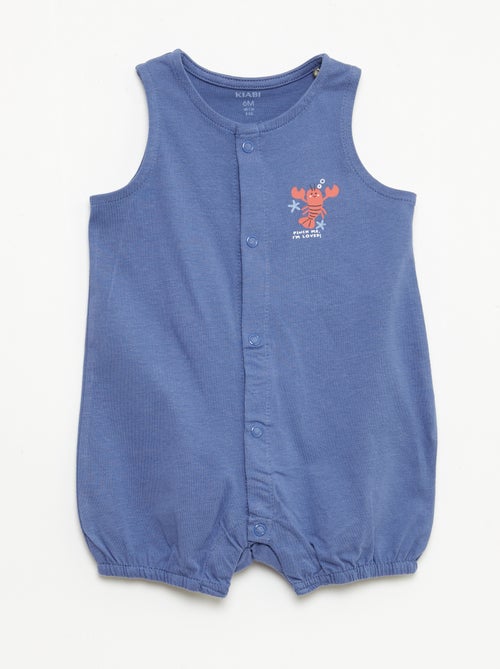 Set van 2 dunne slaappakken met drukknoopsluiting - Kiabi