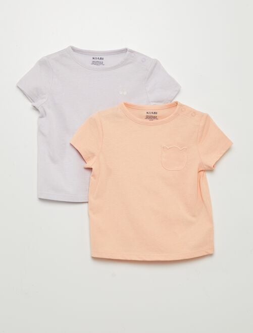 Set van 2 eenvoudige T-shirts - Kiabi