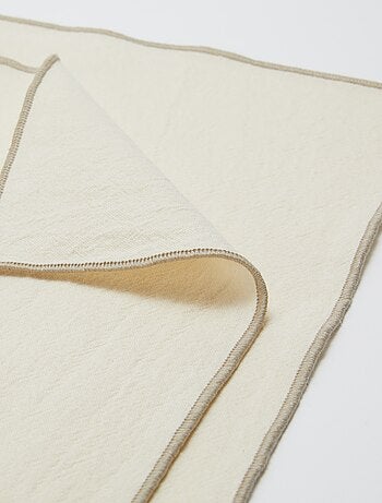 Set van 2 effen 2-in-1 placemats/servetten 32 x 40 cm - Kiabi Home